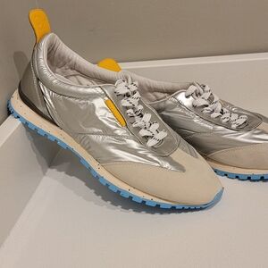 New Oncept Silver and Blue Sneakers